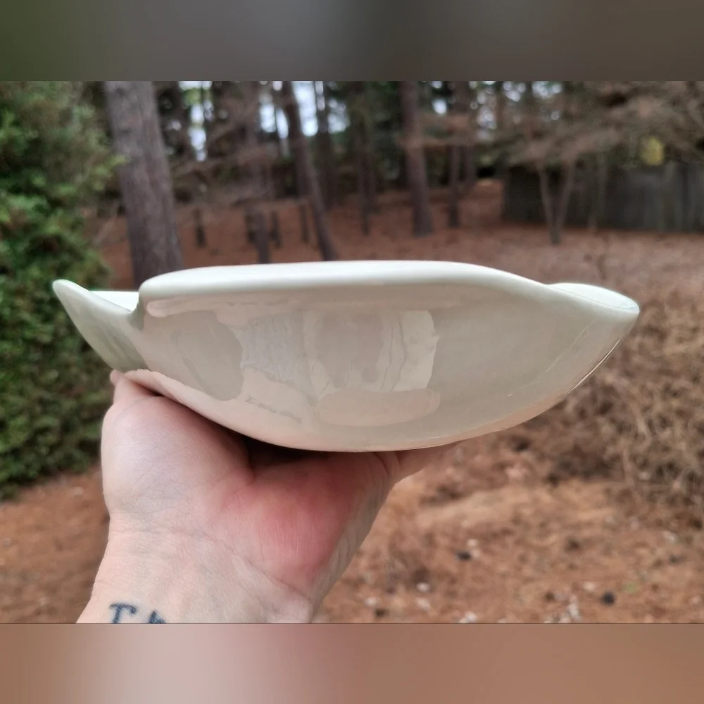 VTG Red Wing Handpainted Capistrano  Ceramic Divided Vegetable Bowl #254